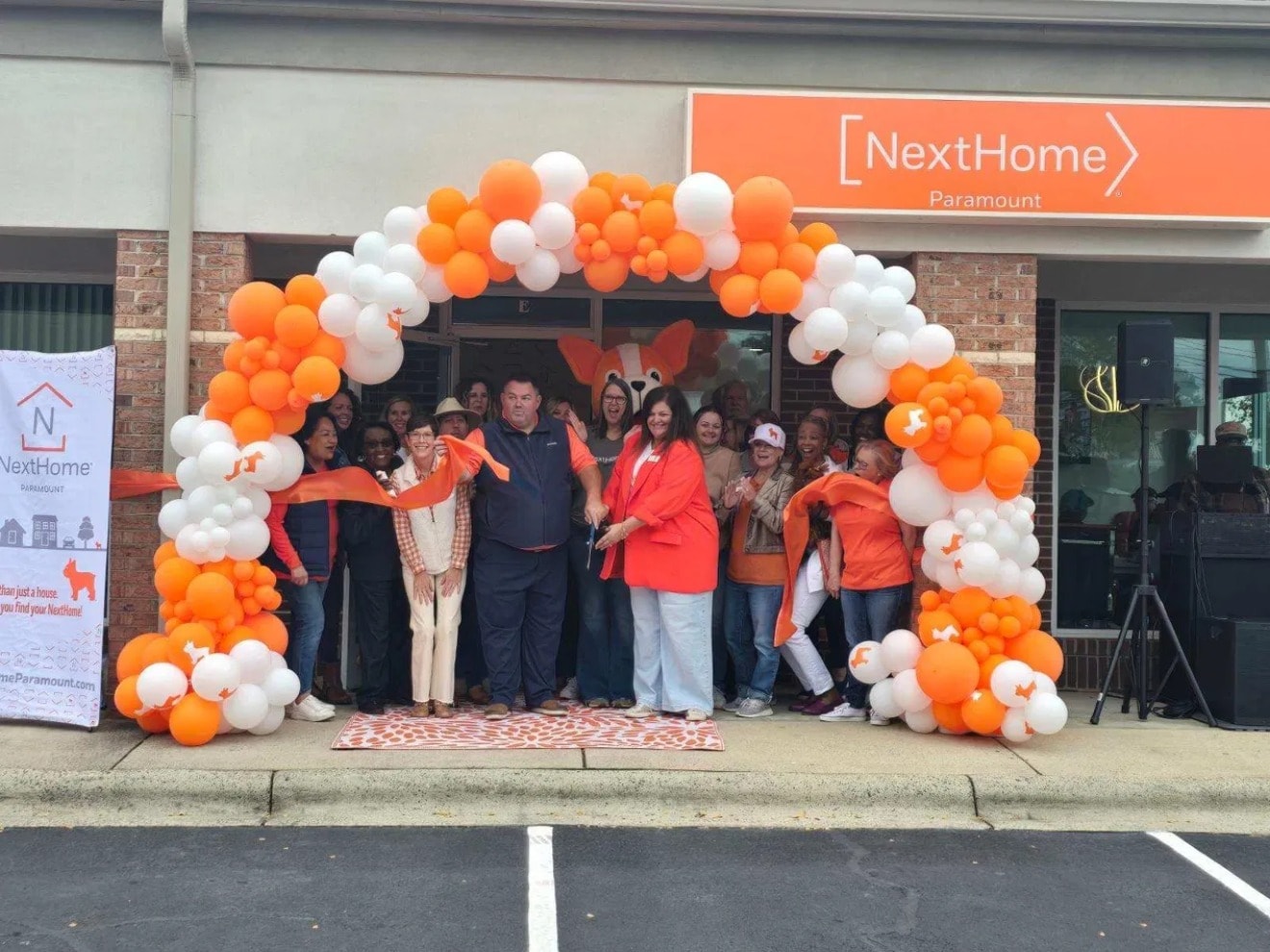 NextHome Paramount team at ribbon-cutting celebration